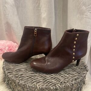 Coach Hickory Brown Leather Size 6B boots